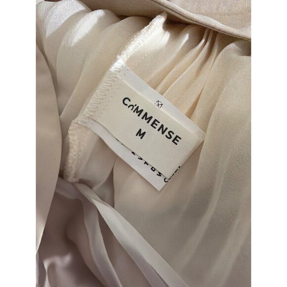 Commense Patchwork Asymmetrical Pleated Buttoned Midi Skirt Size M - Picture 3 of 3